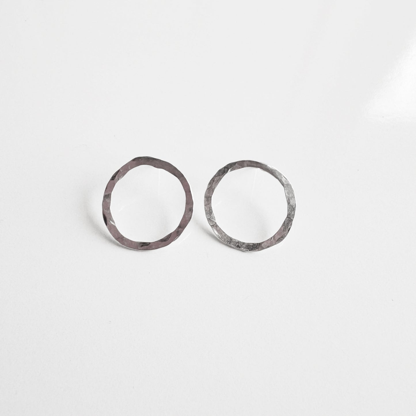 Dainty Sterling Silver Circle Earrings