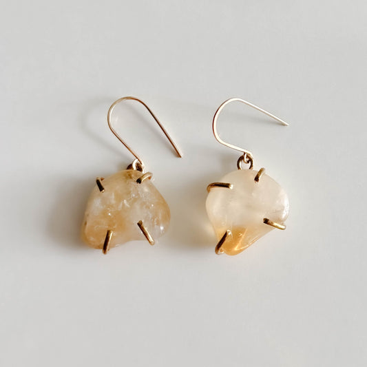 Citrine Amulet Earrings