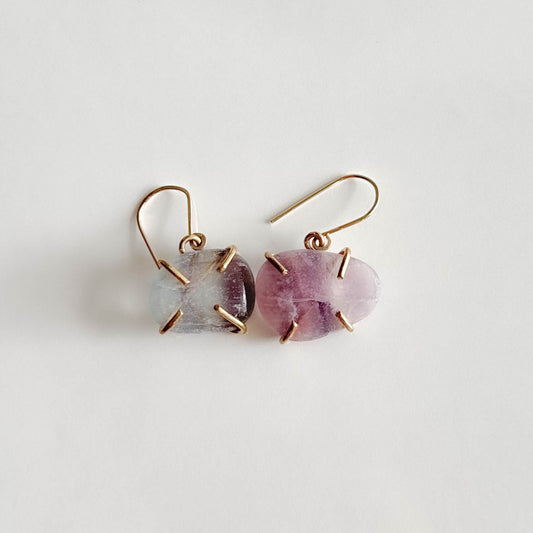 Fluorite Amulet Earrings