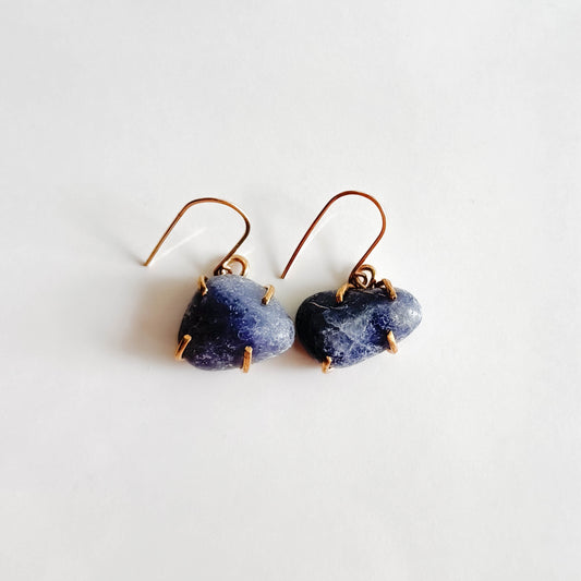 Iolite Amulet Earrings