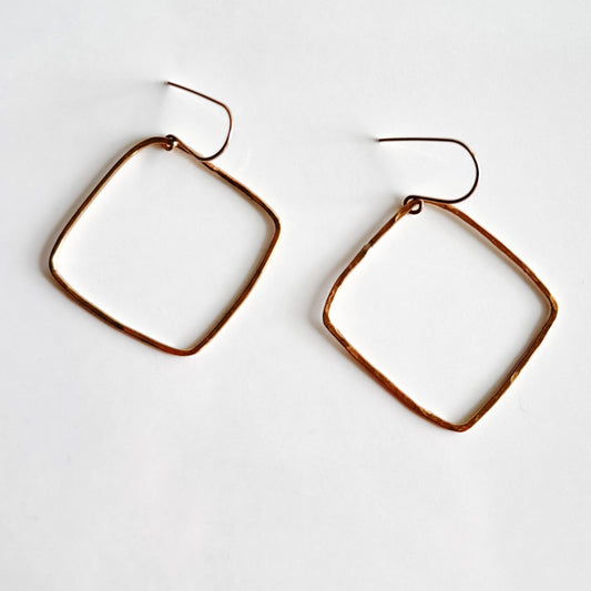 Organic Square Statement Earrings