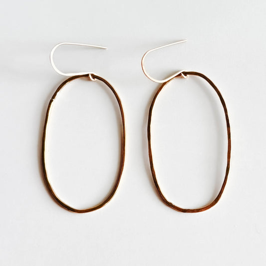 Oval Statement Earrings