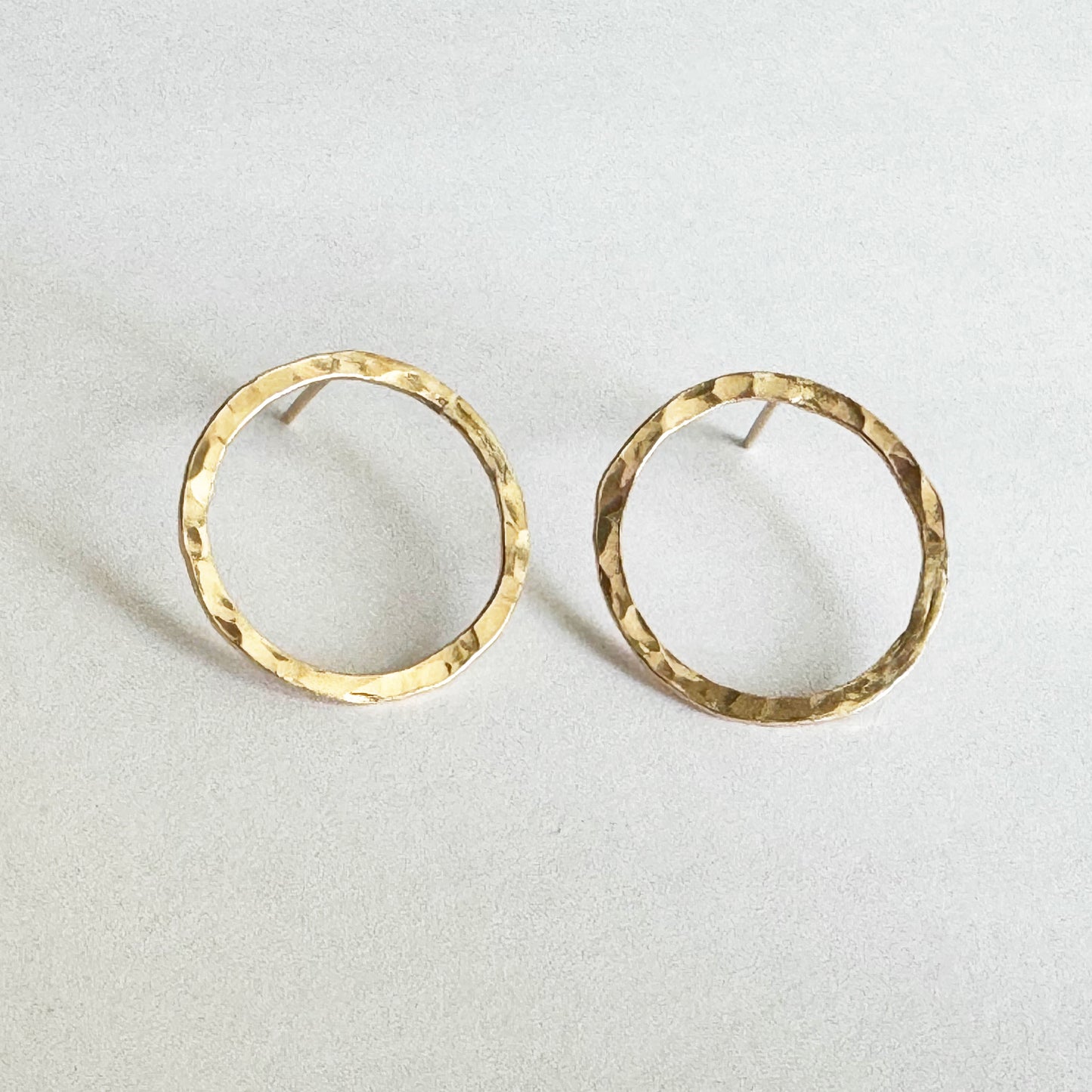 Dainty Gold-Filled Circle Earrings